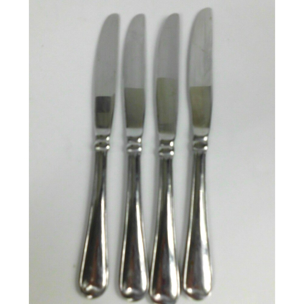 Cambridge Allure Stainless Flatware Dinner Knives Knife 9.5 Inch Lot of 4
